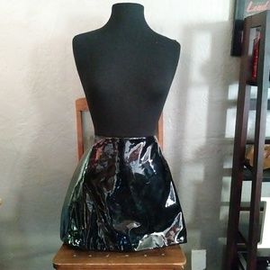 Forever 21 Shiny Black Skirt